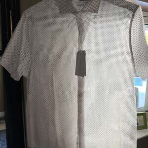 Denim & Flower Men's Geometric Button Down Shirt, NWT Size Large